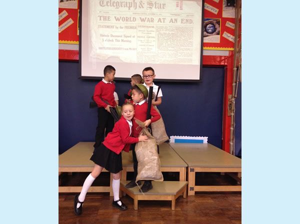 Year 3 performed an assembly for WW1 4
